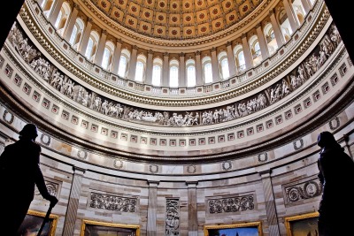 US Capitol Dome Rotunda Statues DC