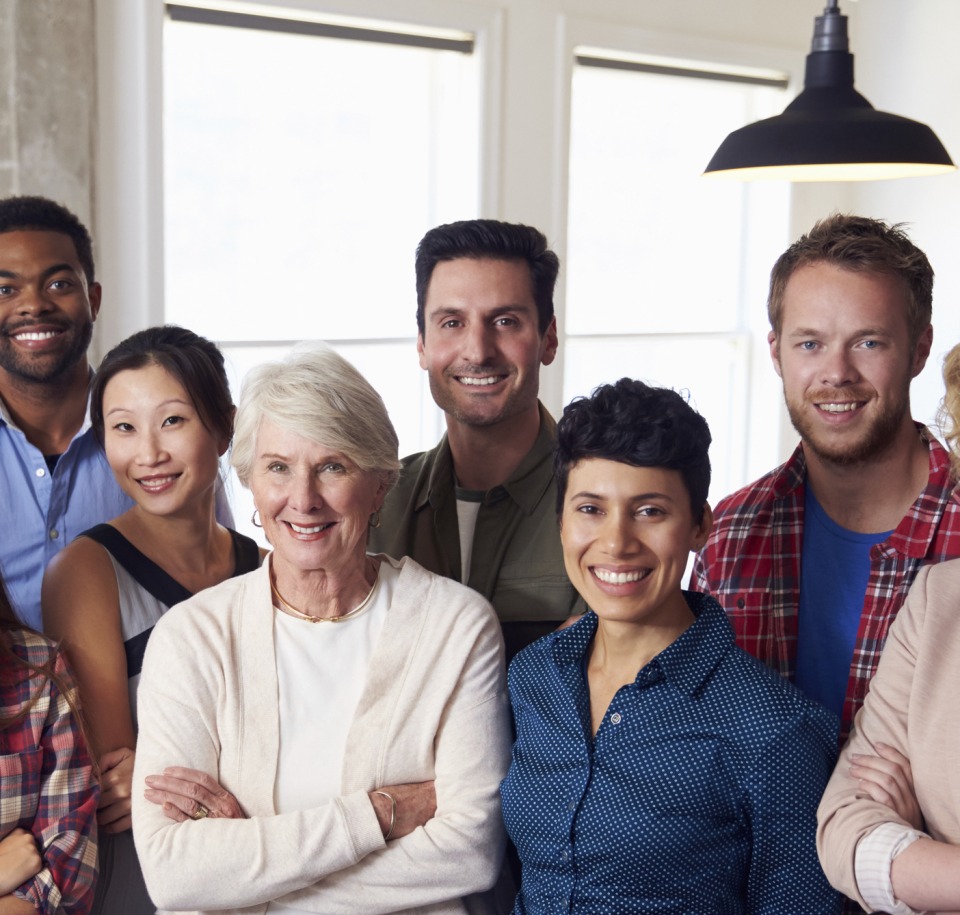 Multi-Cultural Business Team In Office