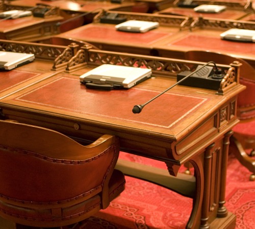 California State Senate Chamber Desks