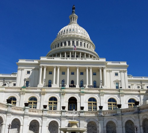 United States Capitol Building, on Capitol Hill in Washington DC, USA.